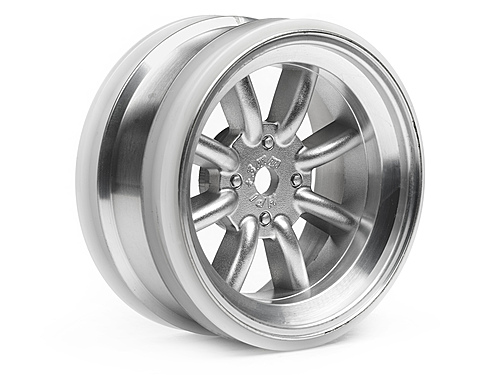 HPI Mx60 8 Spoke Wheel Matte Chrome (3mm Offset)