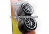 X-Pattern Tyre D CMPD. Mounted Split 26mm Chrome Rim 4 PC Set