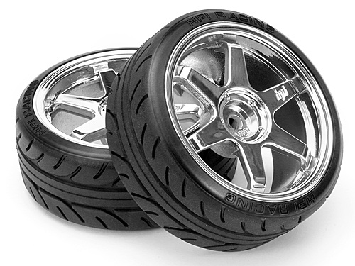 Super Drift Tyre(A Type) On TE37 Chrome Wheel
