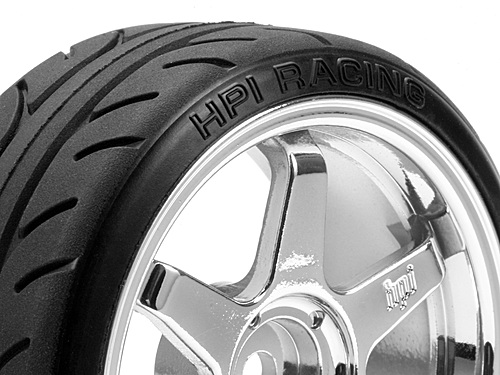 Super Drift Tyre(A Type) On TE37 Chrome Wheel