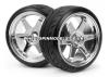 Super Drift Tyre(A Type) On TE37 Chrome Wheel