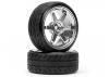 Super Drift Tyre(A Type) On TE37 Chrome Wheel