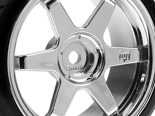Super Drift Tyre(A Type) On TE37 Chrome Wheel