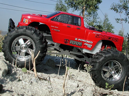 2002 Dodge Ram Truck Bodyshell Fits Savage/T-MAXX - Clear