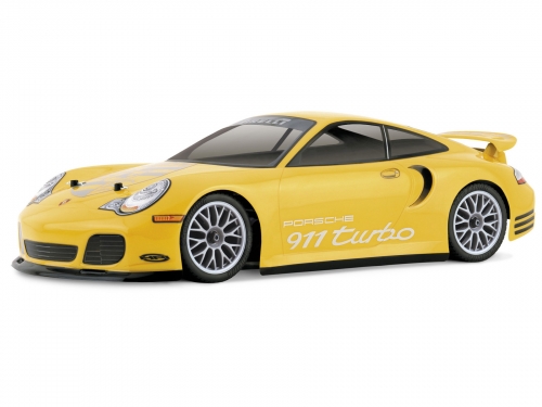 Porsche 911 Turbo Clear Bodyshell - 200mm