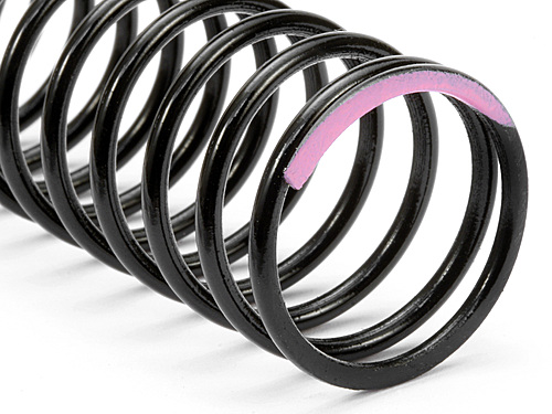 Shock Spring - Pink 18x80x1.8mm - 14.5 Coils - 7Lbf/In 134Gf/mm (2)
