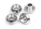 HPI Wheel Washer (Silver/4Pcs)