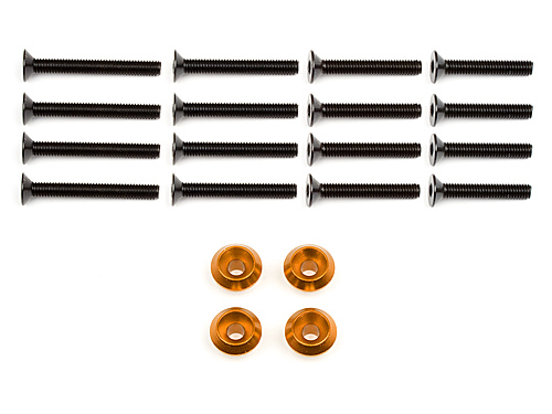 HPI Wheel Washer (Orange/4Pcs)