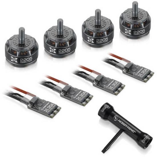 Hobbywing FPV Drone Racing Power System B - Xrotor 30A ESC / 2300Kv - Réf 38040001