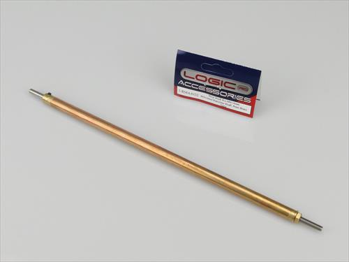 Prop Shaft 8in M4/4mm Stainless Shaft - 8mm dia Brass Tube