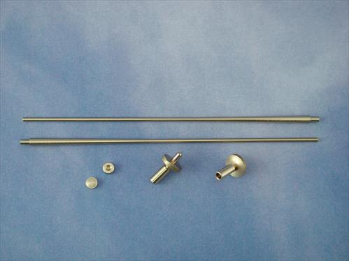 Angled Flagstaff Complete (Brass)(2)
