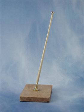 Angled Flagstaff Complete (Brass And Wood)(2)