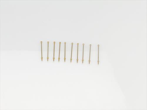 1 Hole Stanchion - Brass 25mm (10)