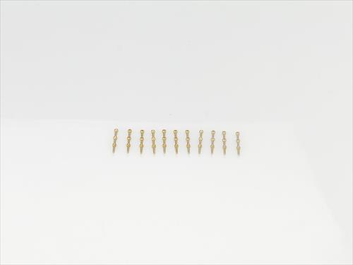 2 Hole Stanchion - Brass 10mm (10)