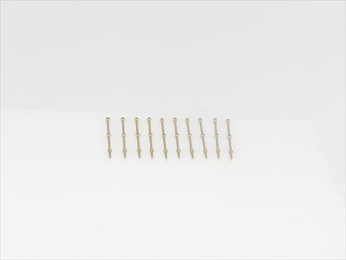 2 Hole Stanchion - Brass 20mm (10)