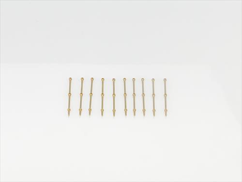 2 Hole Stanchion - Brass 25mm (10)