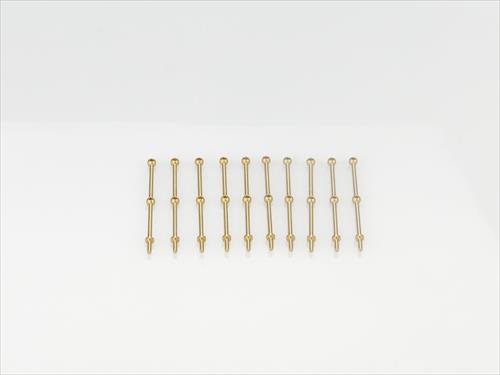 2 Hole Stanchion - Brass 30mm (10)