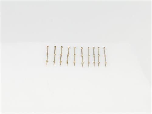 2 Hole Capping Rail Stanchion - Brass 20mm