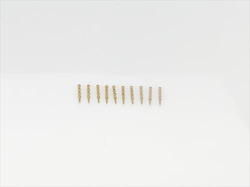 3 Hole Stanchion - Brass 10mm (10)