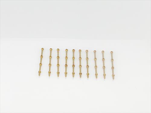 3 Hole Stanchion - Brass 30mm (10)