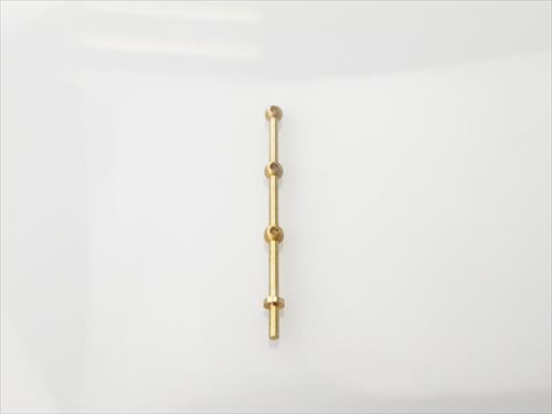 3 Hole Stanchion - Brass 30mm (10)