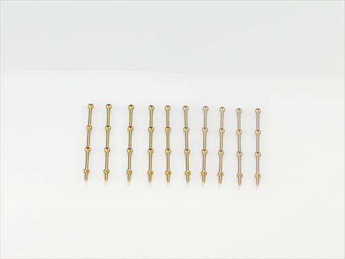 3 Hole Stanchion - Brass 20mm (10)