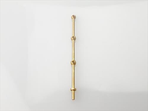 3 Hole Stanchion - Brass 40mm (10)