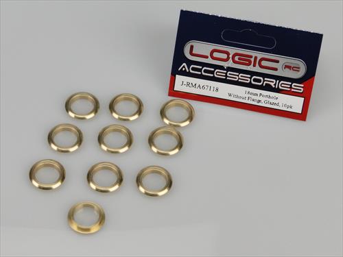 Porthole - 18mm - Without Flange - Glazed - 10pk