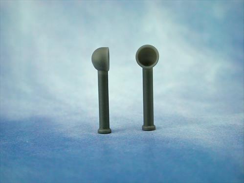 Cowl Ventilators (Resin) 7 - H28mm - on long stem(2)