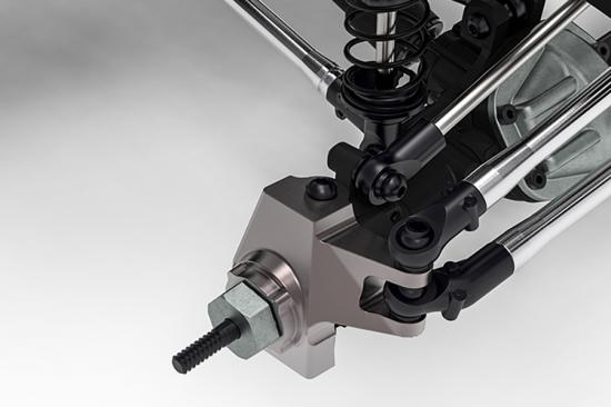 GMade Ga44 Aluminium Steering Knuckle (Titanium Gray)