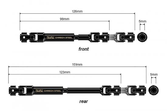 GMade - Junfac Scale Element Enduro Univ. Shaft Hardened Steel