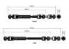 GMade - Junfac Scale Element Enduro Univ. Shaft Hardened Steel