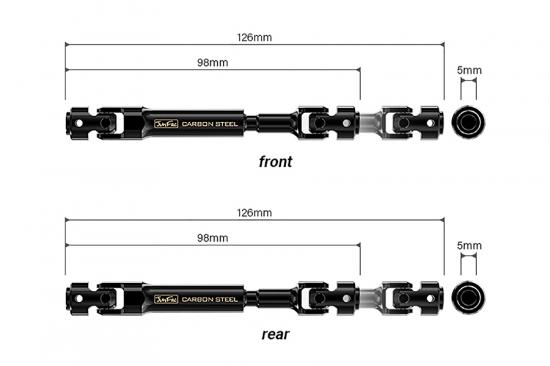 GMade - Junfac Scale GMade Gs01 Univ Shaft Hardened Steel
