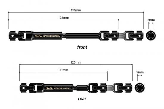 GMade - Junfac Scale GMade R1 Univ Shaft Hardened Steel