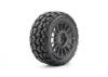 Jetko Extreme Tomahawk 1:8 Buggy Belted Tyres on Black Wheels 17mm Hex (2)