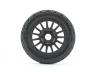 Jetko Extreme Tomahawk 1:8 Buggy Belted Tyres on Black Wheels 17mm Hex (2)
