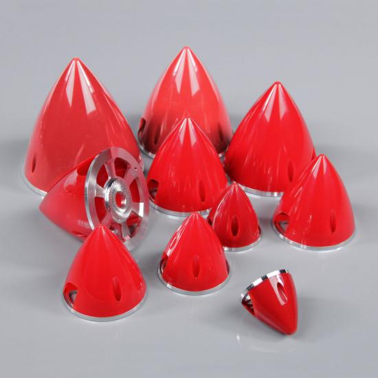 JP 63mm Red Spinner (with Aluminium Back Plate)