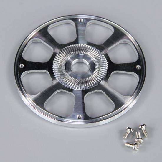 JP 89mm Chrome Yellow Spinner (with Aluminium Back Plate)