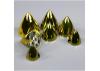 JP 89mm Chrome Yellow Spinner (with Aluminium Back Plate)