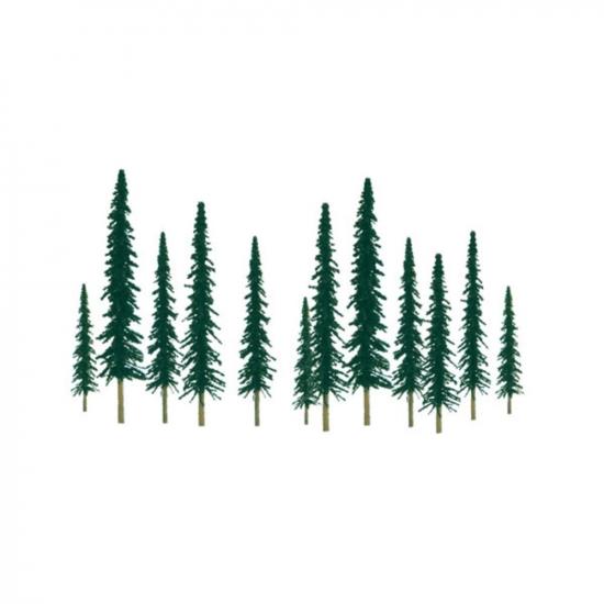 JTT 92009 Scenic-Conifer, 1 to 2, Z-Scale, (55 per pack)