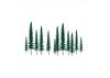 JTT 92009 Scenic-Conifer, 1 to 2, Z-Scale, (55 per pack)