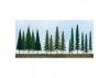 JTT 92118 Pine Conifer Spruce, 2.5 to 6, N to HO-Scale, (90 per pack)