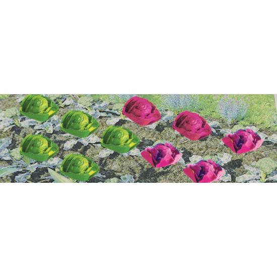 JTT 95527 Cabbage & Lettuce, 1/4 width, HO-Scale, (20 per pack)
