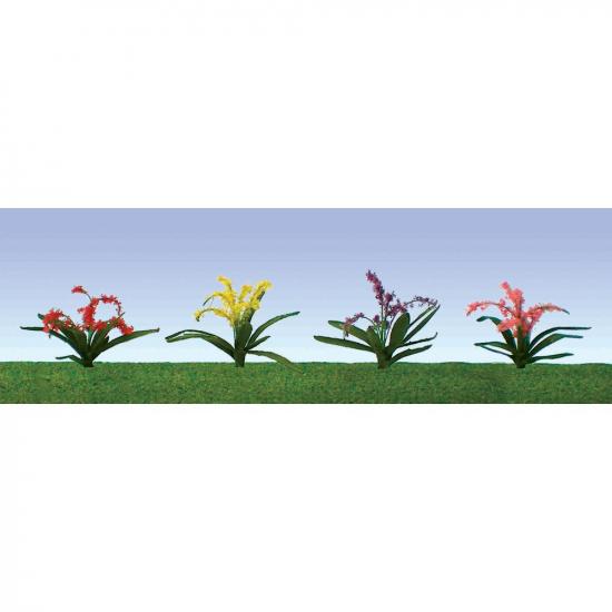 JTT 95548 Flower Plants Assorted, 3/8, HO-Scale, (30 per pack)