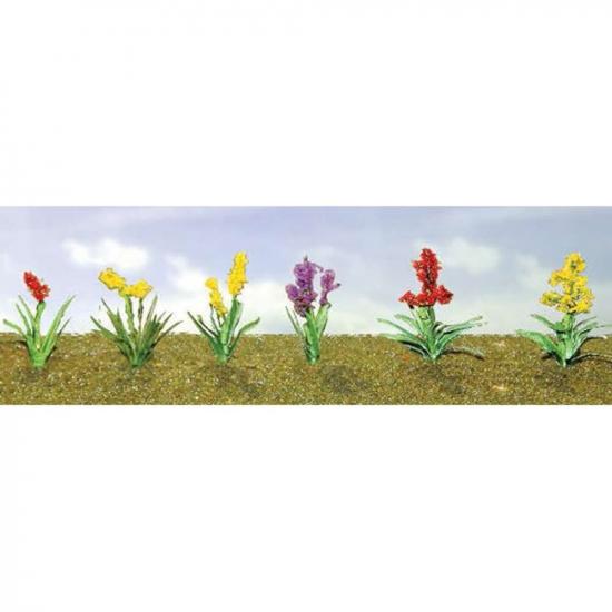 JTT 95560 Assorted Flower Plants 2, O-Scale, (10 per pack)