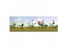 JTT 95561 Assorted Flower Plants 3, HO-Scale, (12 per pack)