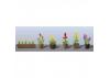 JTT 95567 Assorted Potted Flower Plants 2, HO-Scale, (6 pack)