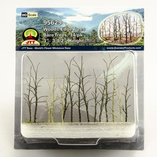 JTT JTT95629 JTT 95629 Woods Edge Trees, Bare Green, HOScale, (14