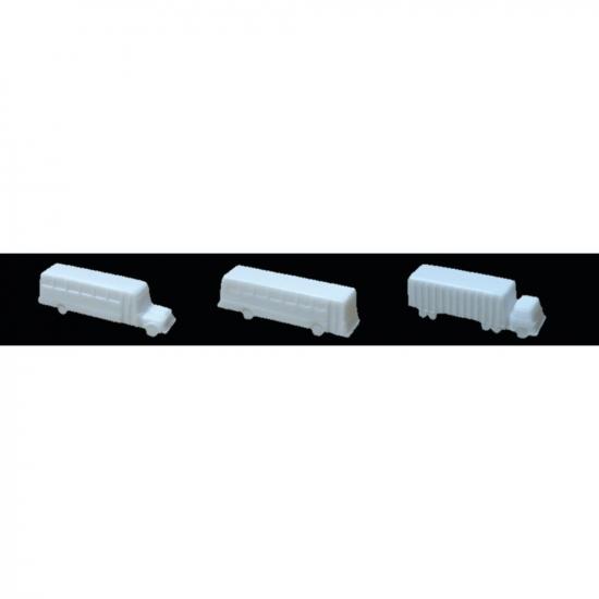 JTT 97007 Buses & Truck, 1:8 1:100 (3 Per Pack)