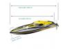Joysway Alpha Brushless Race Boat - ARTR - Yellow